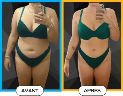 Transformation physique avant et après, perte de poids avec GYM ACCESS